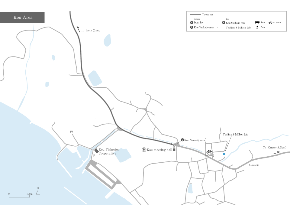 豐島島內交通路線